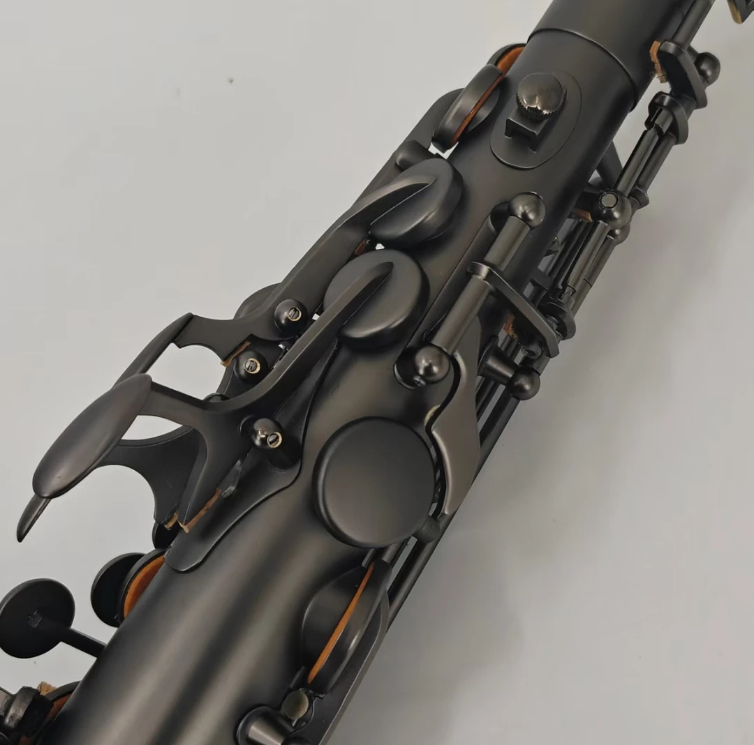 降E调中音萨克斯黑镍哑光工艺适合专业演奏考级