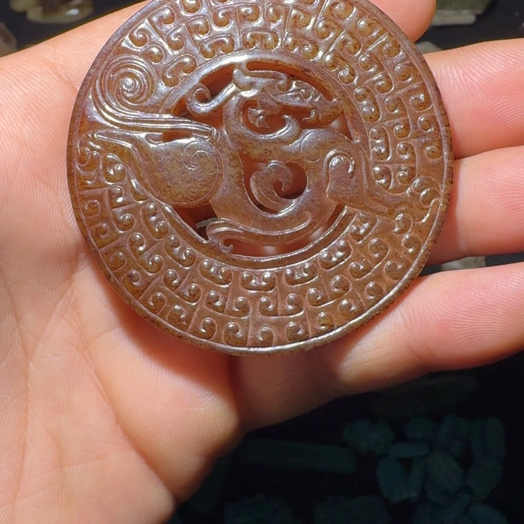 老***龙和田玉（糖玉）未镶嵌挂件