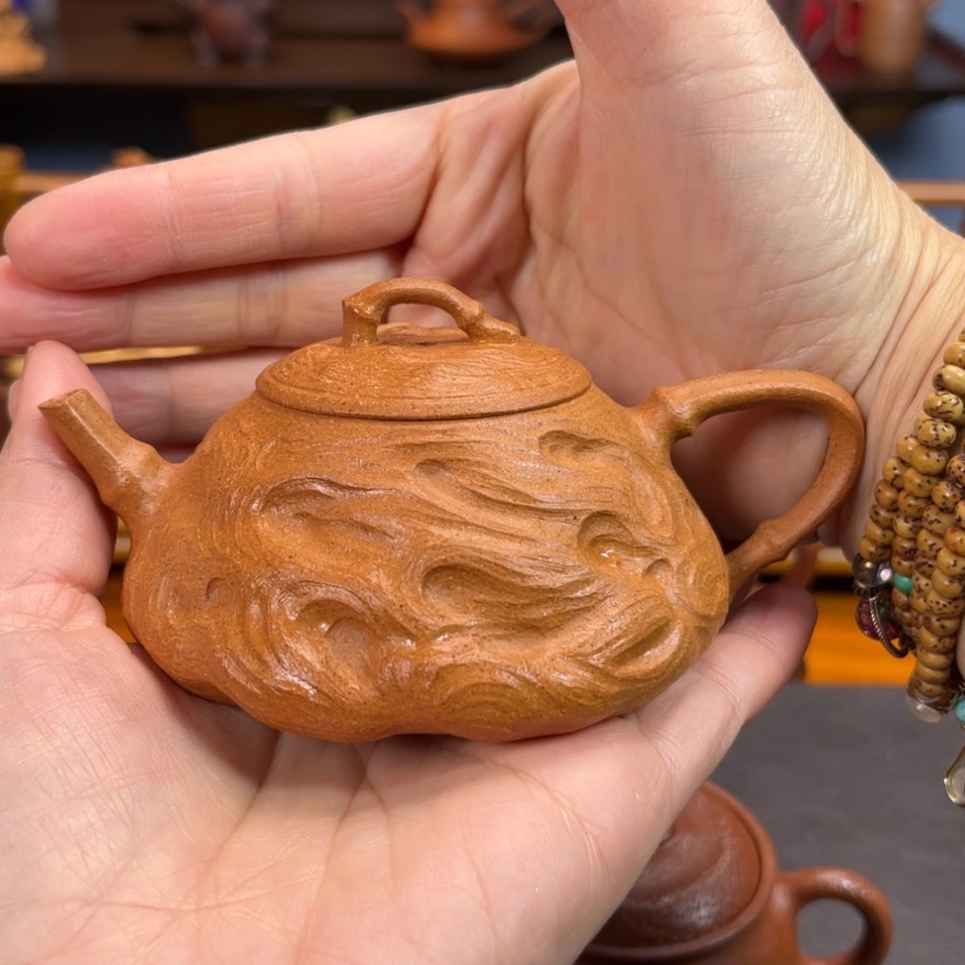 @***柔茶壶紫砂宜兴紫砂壶半手工制作