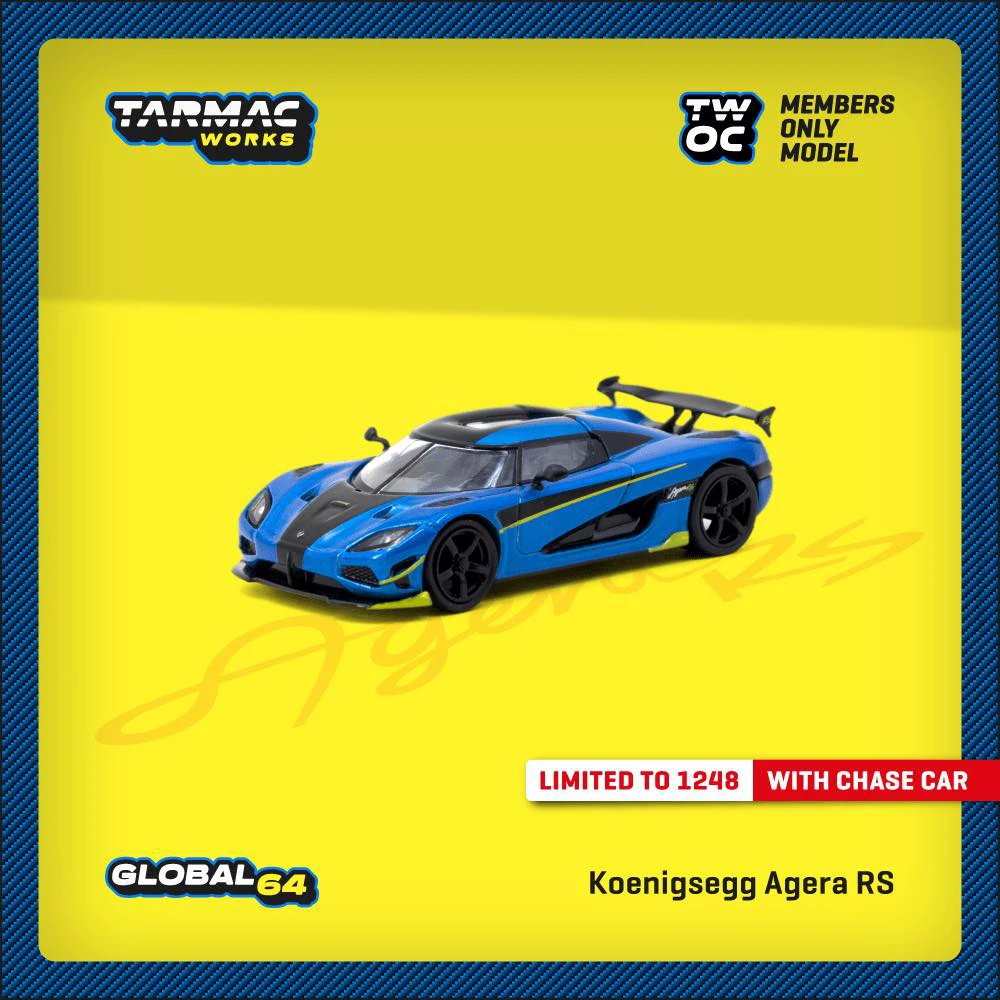 Tarmac works Twoc会员限量限定汽车模型Agera RS汽车模型