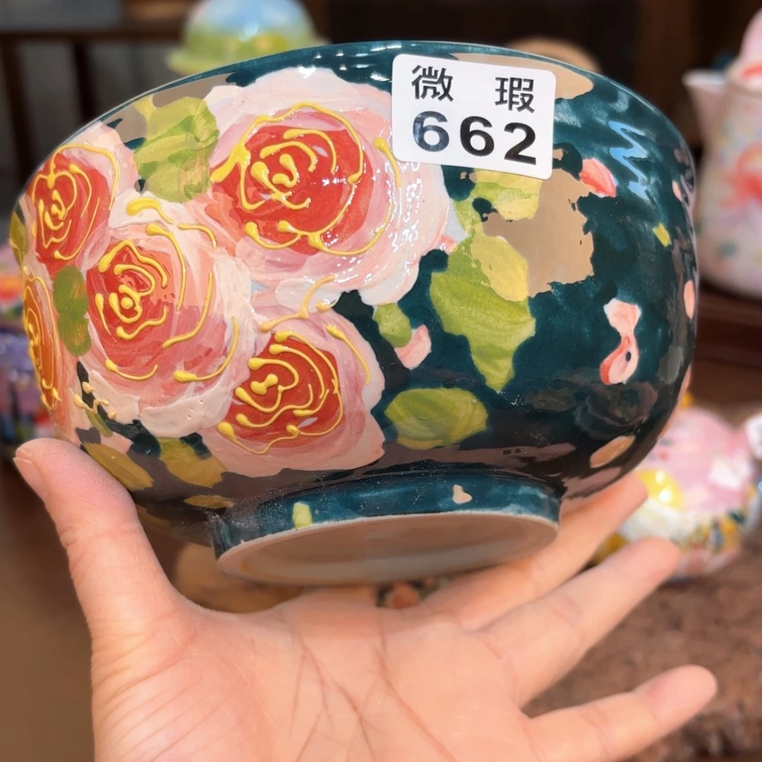 景德镇手绘高温釉下彩陶瓷茶具