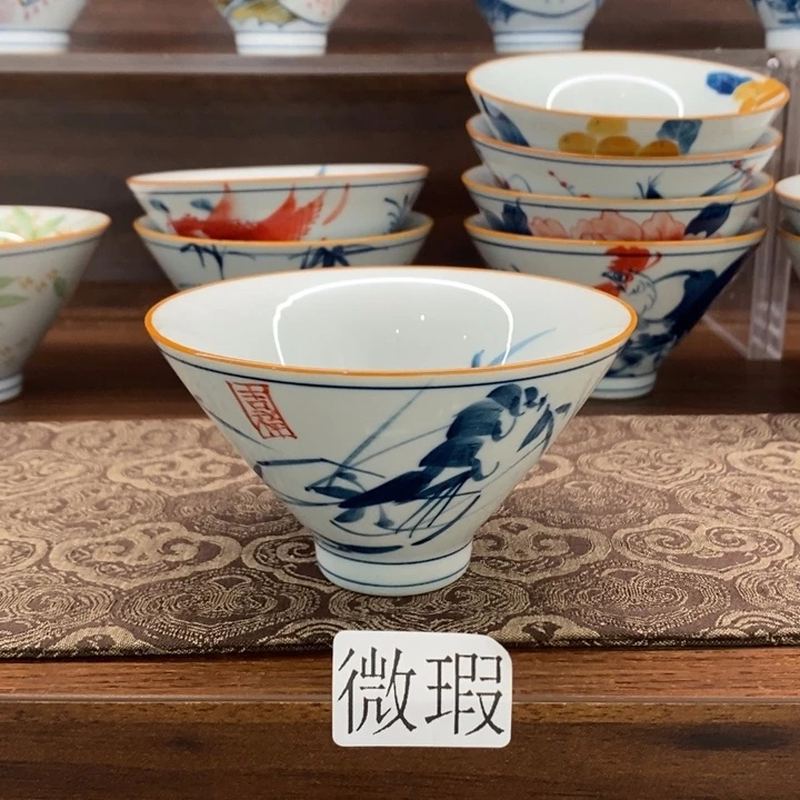 釉下老陶泥手工绘制