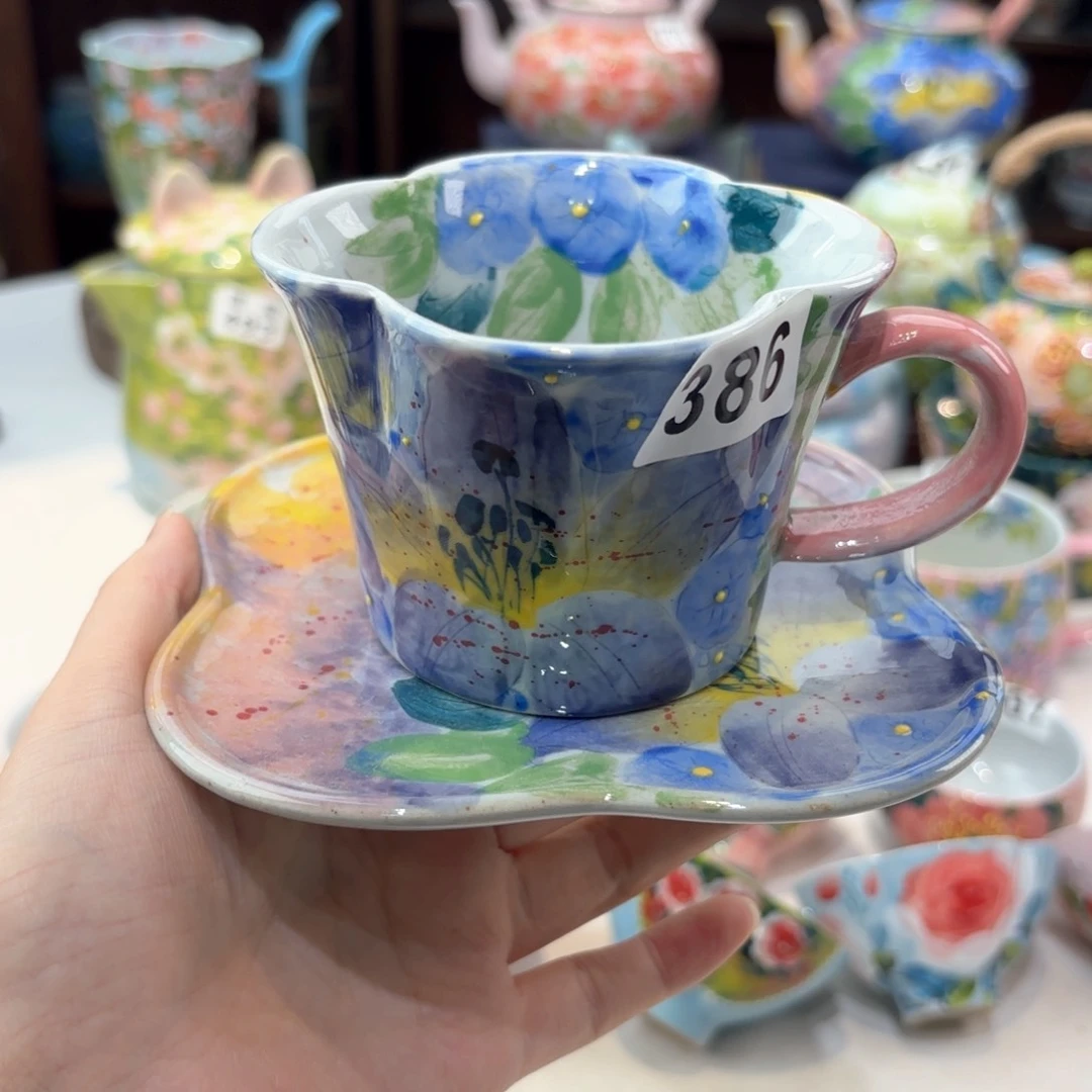 景德镇手绘高温釉下彩陶瓷茶具