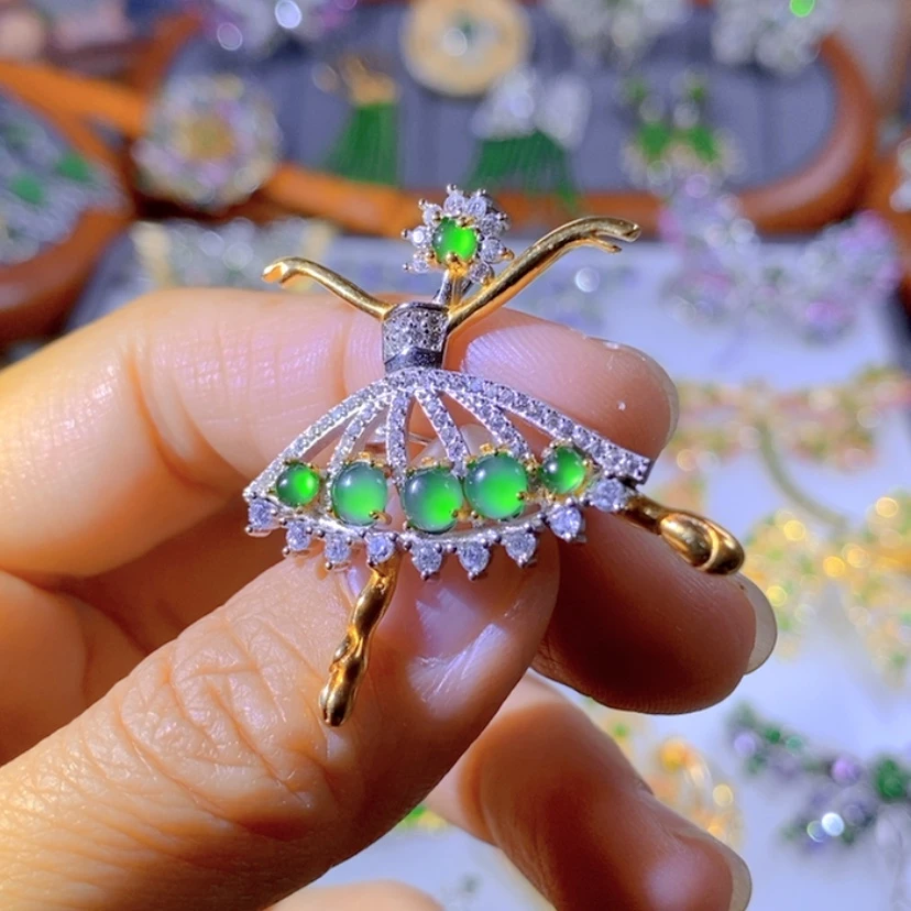 【闪购商品】银S925镶嵌把件翡翠