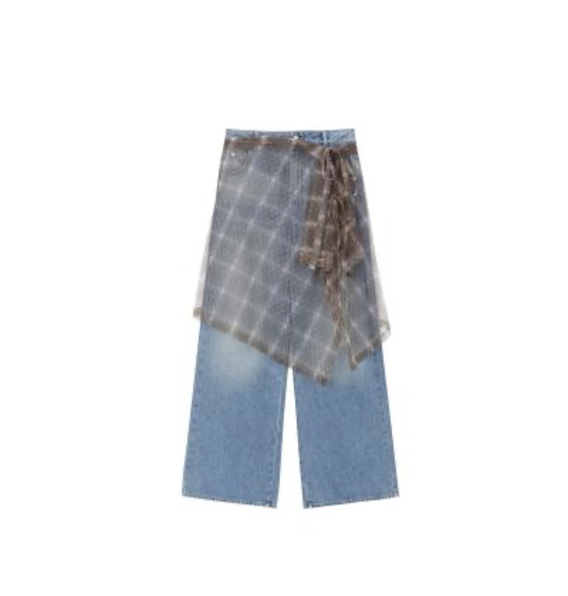 【SFF推荐】AVVENN 25早春新款百搭洋气牛仔裤设计师款时尚5481