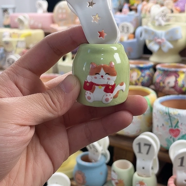 63…..手工手绘花盆