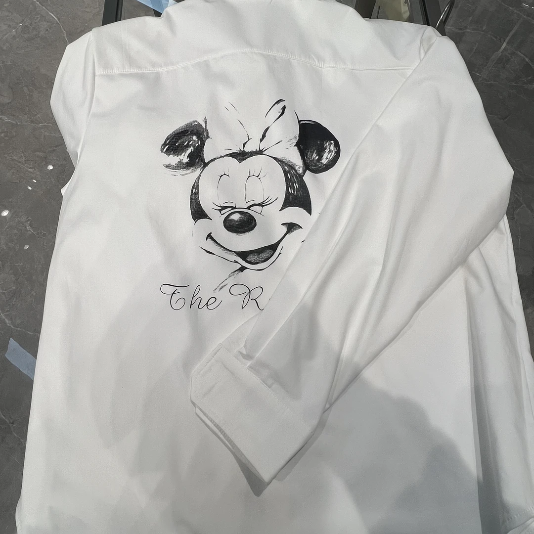 【YU·PP】(145)小众衬衫版型米老鼠小熊暗扣衬衫外套（P0232）