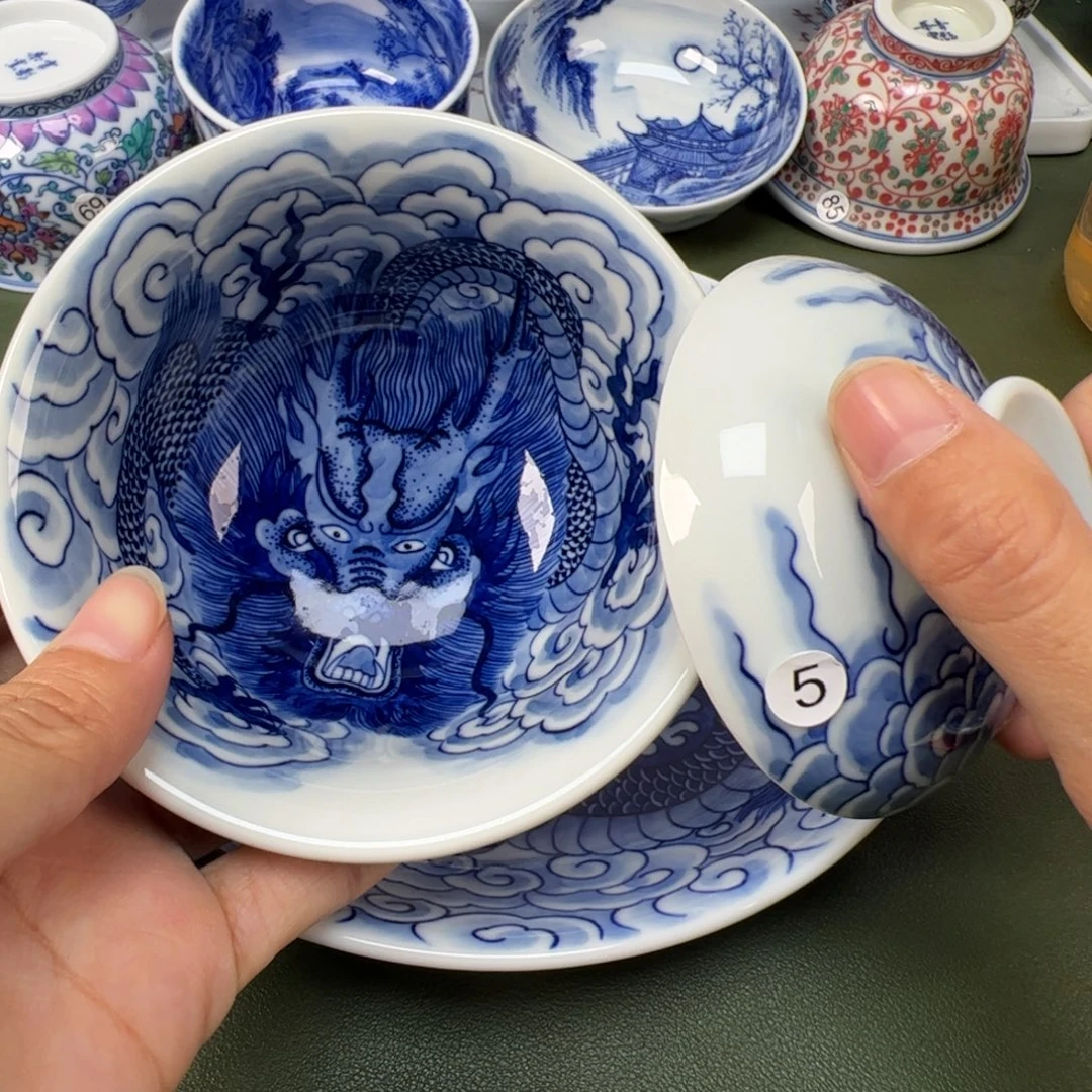 陶瓷景德镇纯手工纯手绘茶具木木5