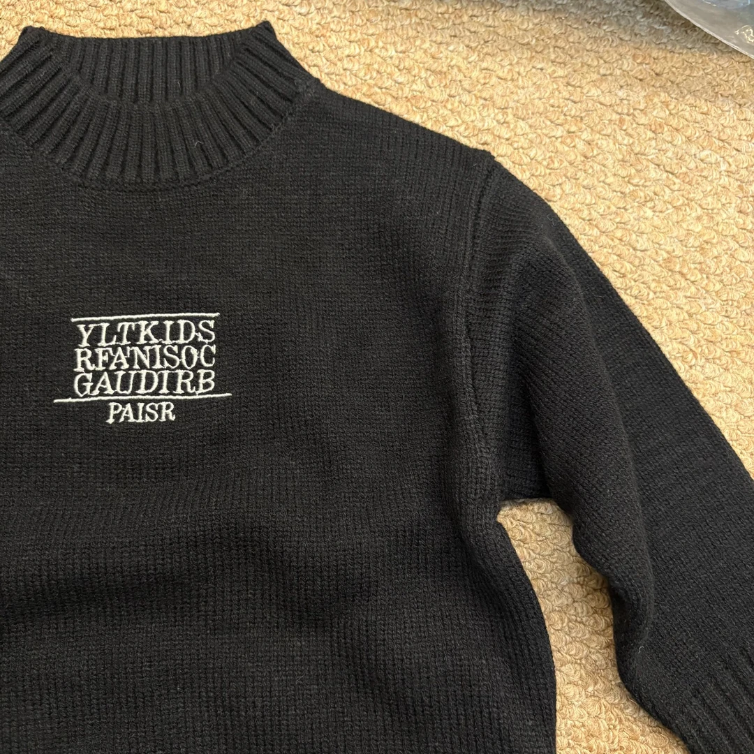 小熙家冬季新款男女小童半高领毛衣001