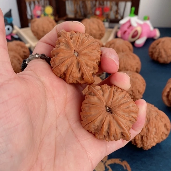 文玩核桃把件老*夫山地磨41