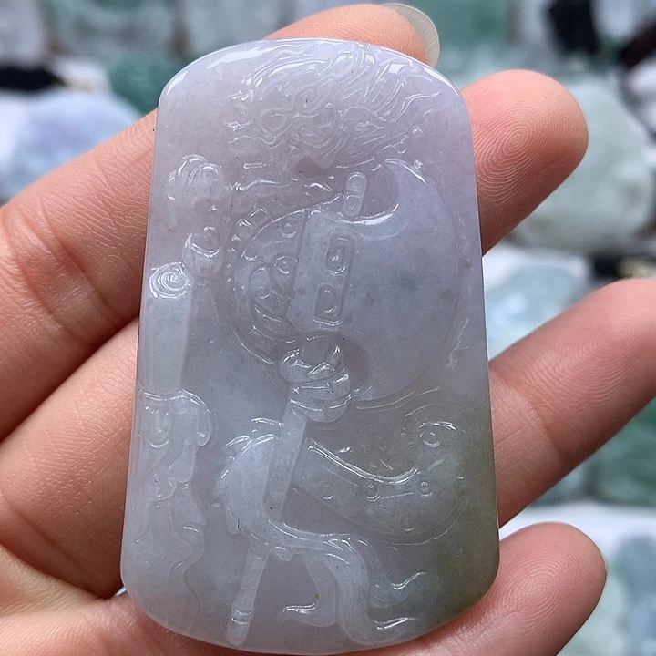 翡翠未镶嵌颈饰龙牌福利