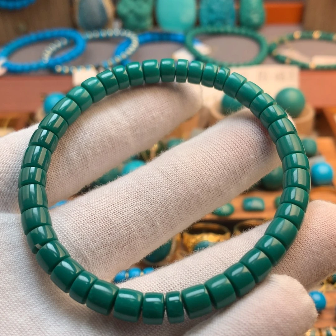 绿松石未镶嵌挂件6.4m