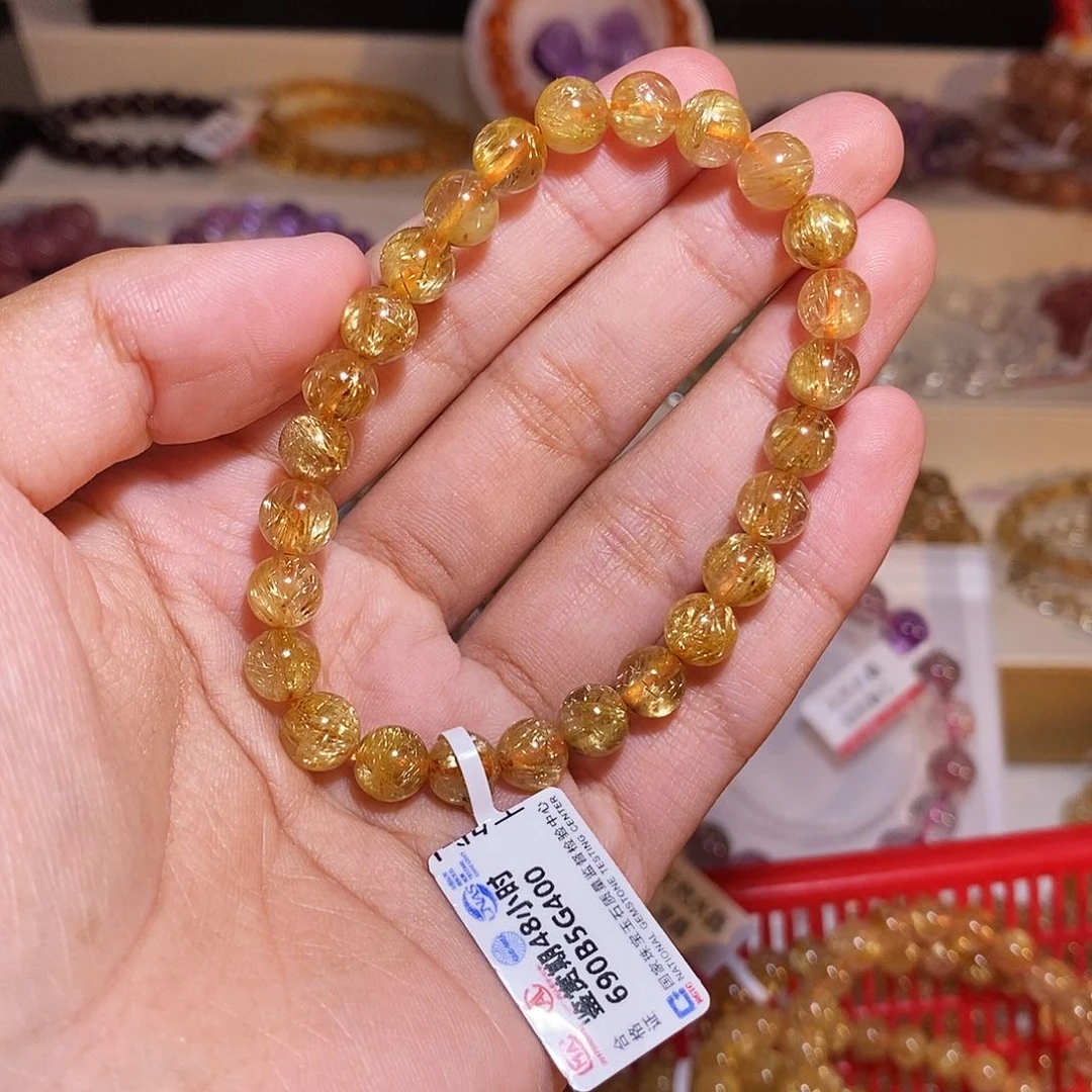 【闪购商品】发晶手链未镶嵌小*发晶7.4mm
