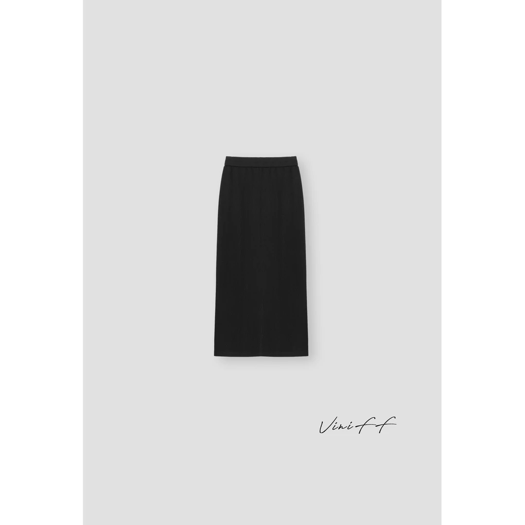 ViniFF薇妮｜2025S/S  醋酸橡筋腰半身裙WZ5CS027