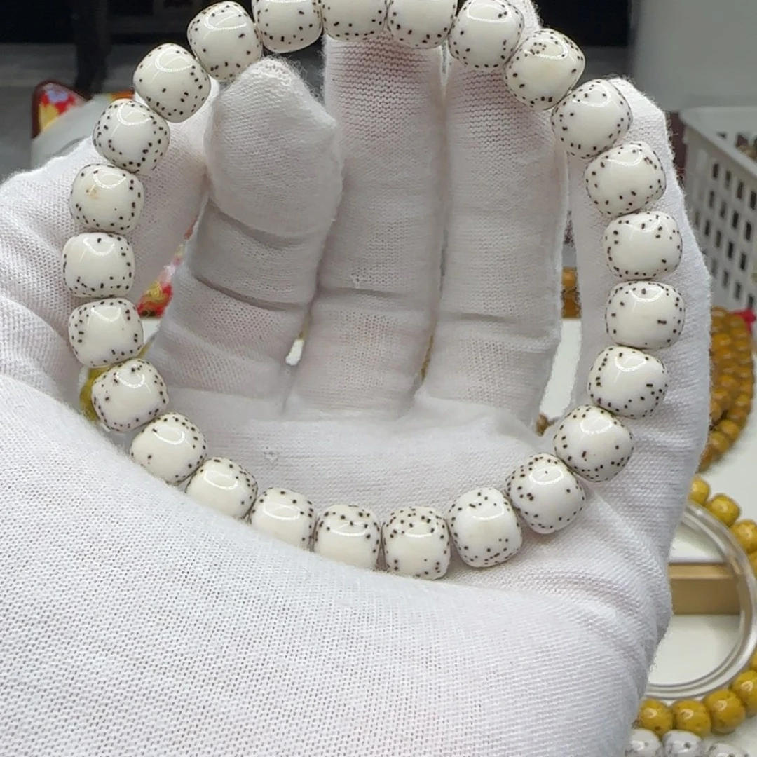 星月菩提手串原脂原生态半臂留白9×8同枝果b1