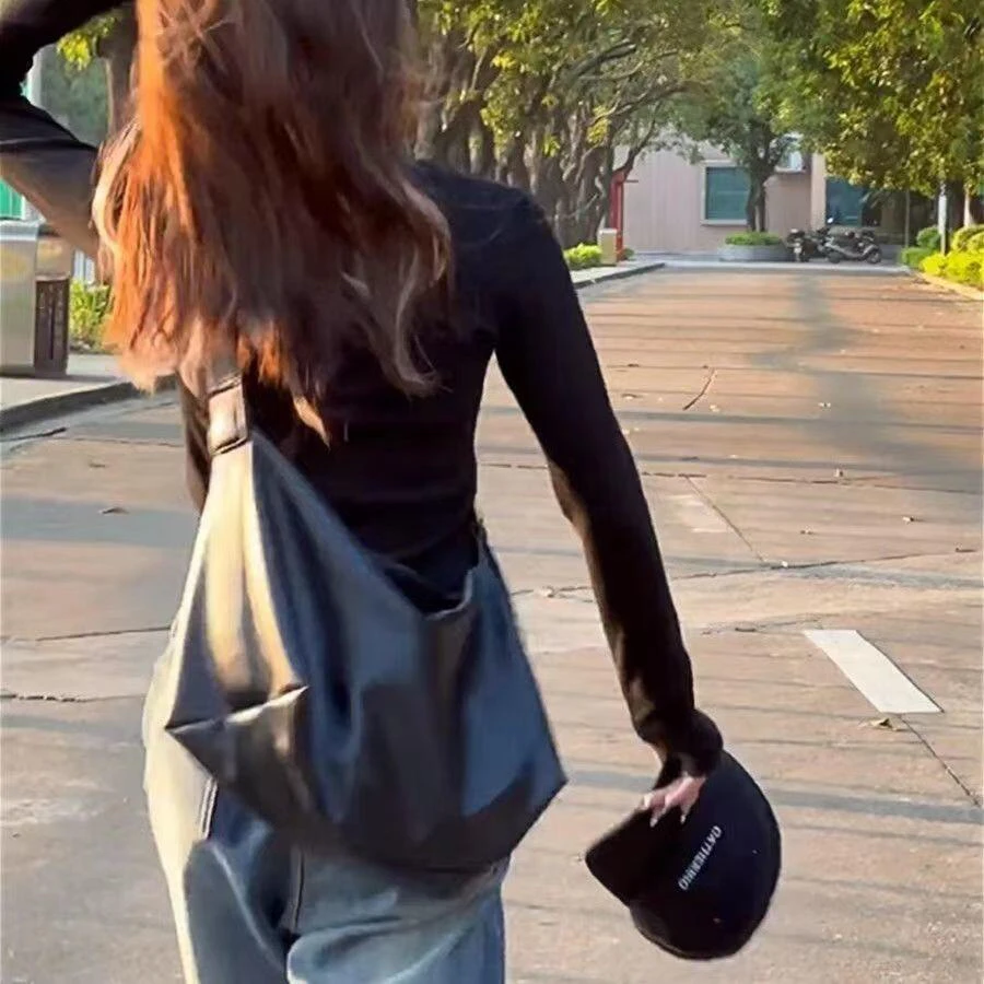 百搭单肩通勤风港风腋下包ins韩版运动一体式斜挎包健身简约休闲