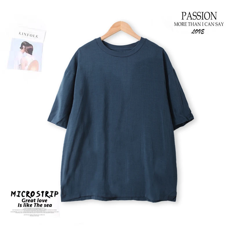 春夏季女士圆领短袖T恤宽松透气上衣亲肤柔软舒适00551简约风潮流