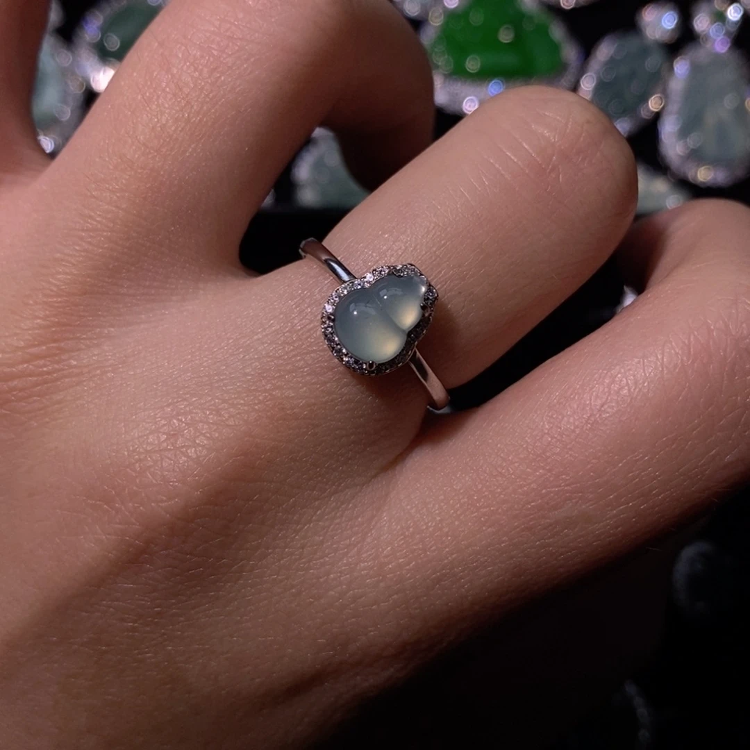 翡翠银S925镶嵌颈饰天然