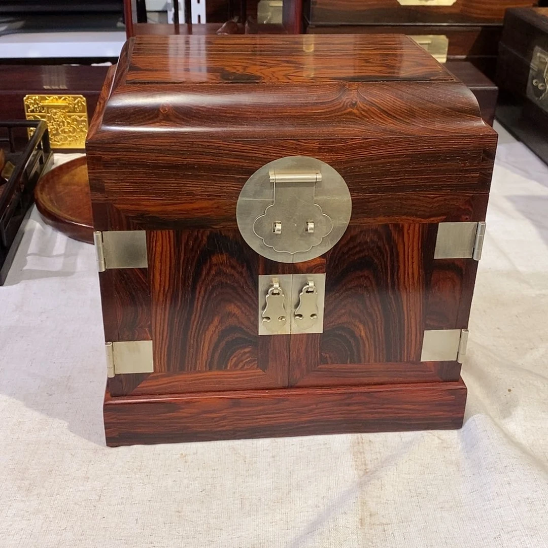 微凹黄檀（南美大红酸枝）独板官箱25/18/25