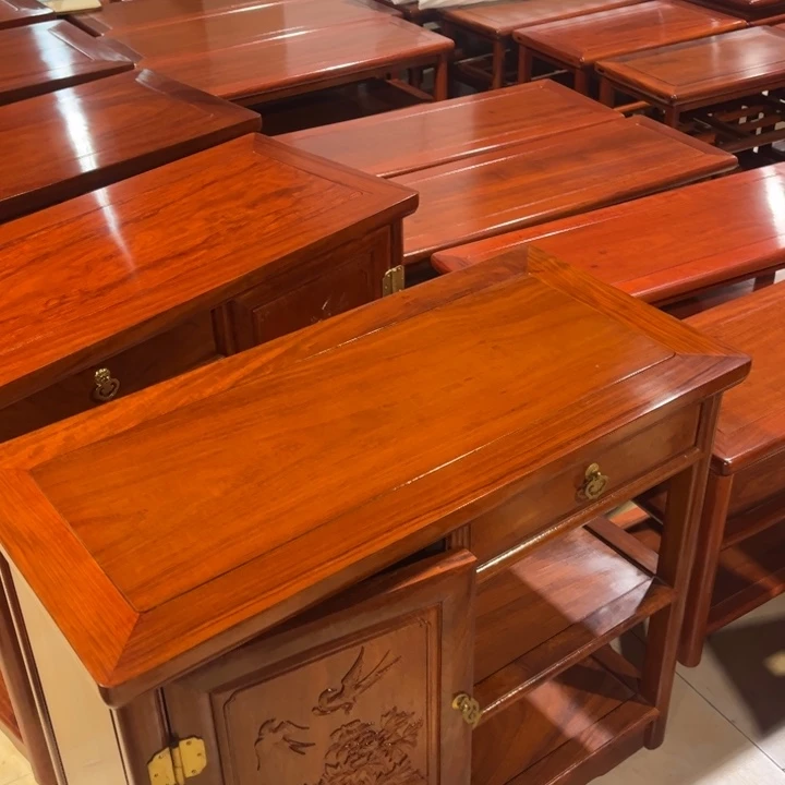 水***水成套家具花梨木类缅花茶水柜80.38.66