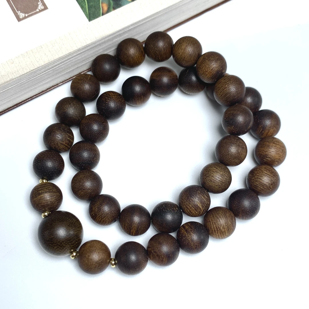 沉香【天禧】一级品越南顺化紫奇楠蜜结古董料1.0双圈沉水收藏款