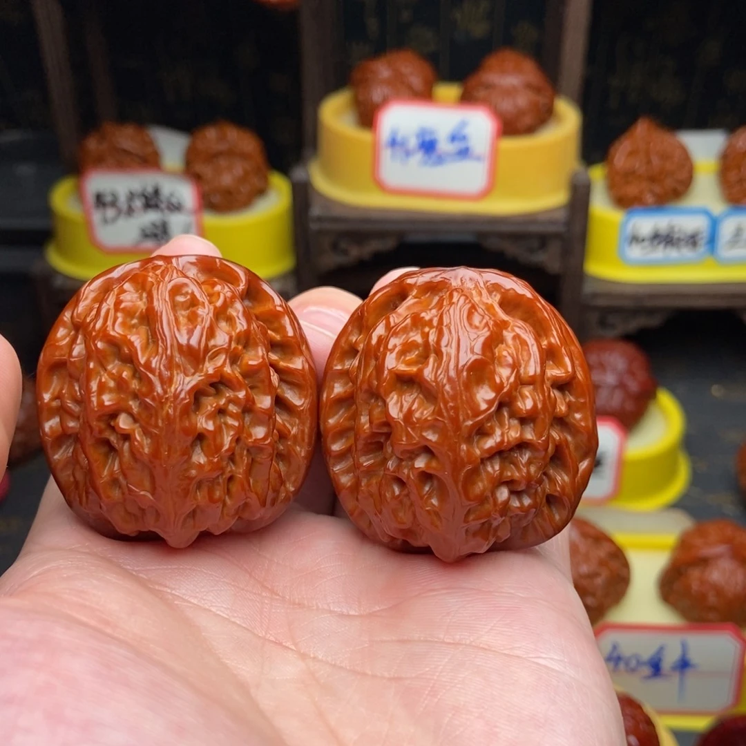 文玩核桃吊坠41-43红锦鲤