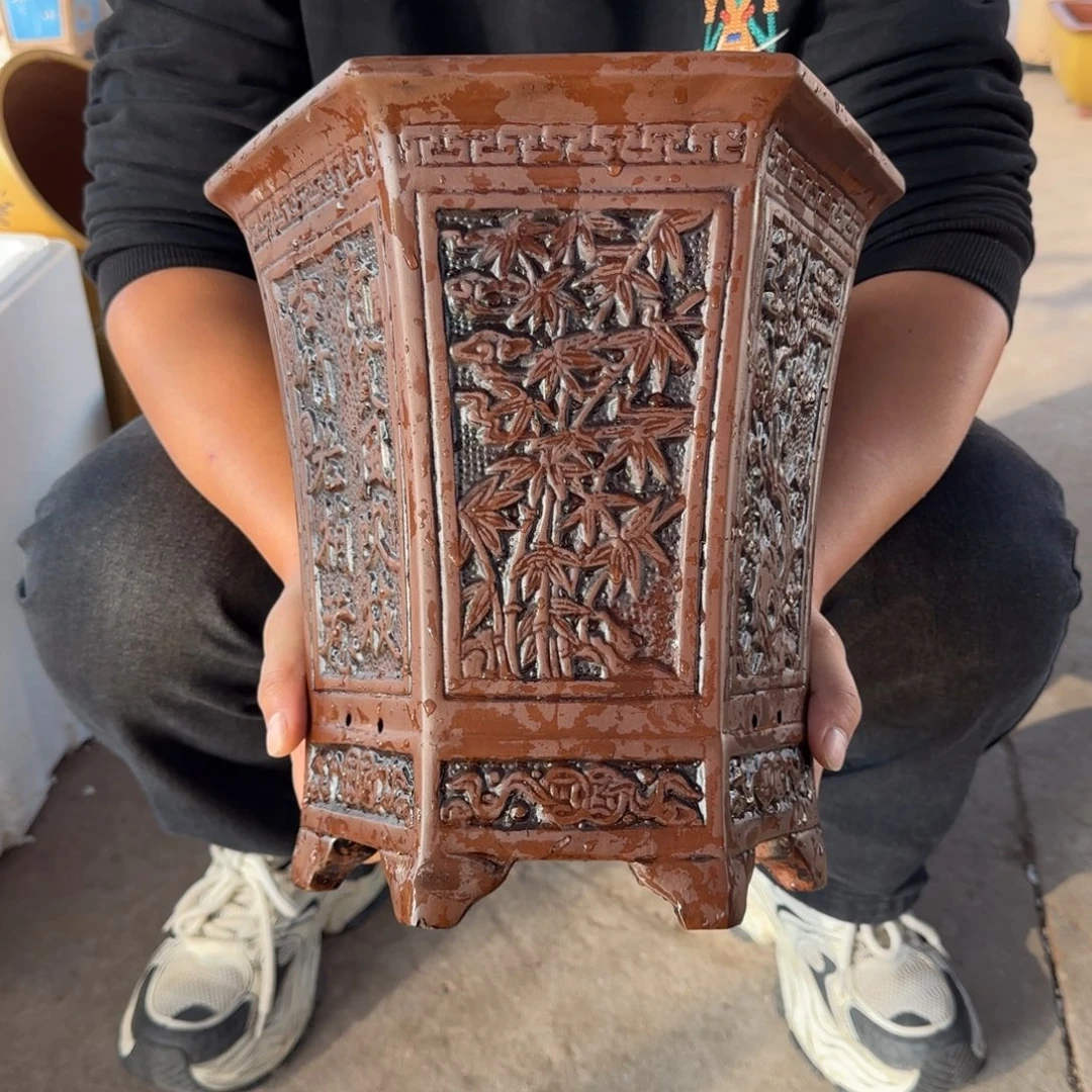 花盆紫砂口径24.26口径