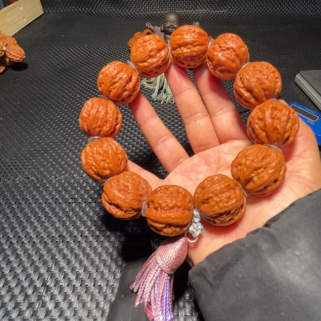 手串文玩核桃大粗筋磨盘25➕