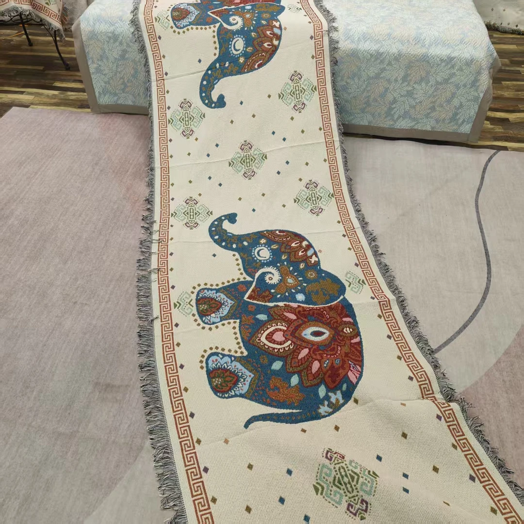 特长大象90*330cm沙发巾