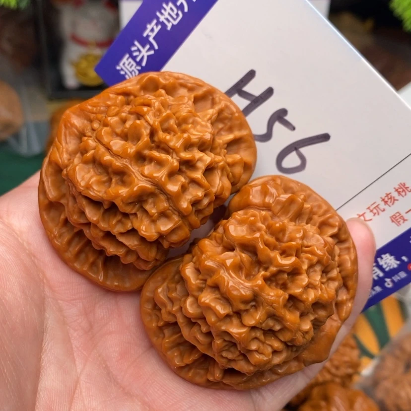 【闪购商品】文玩核桃把件大麒麟大官帽