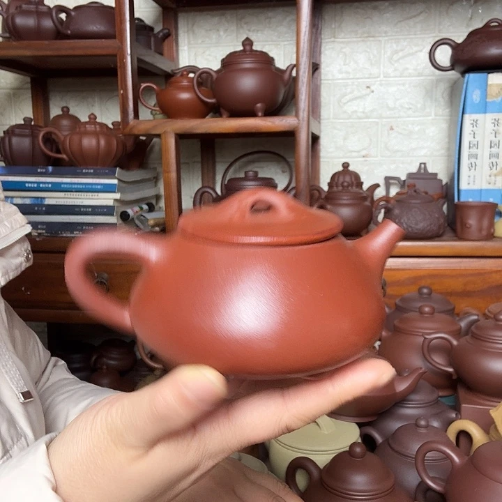 紫砂茶壶石瓢260cc半手工