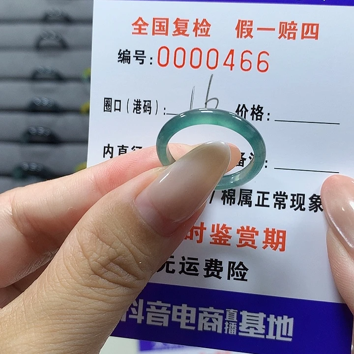 未镶嵌戒圈翡翠0466