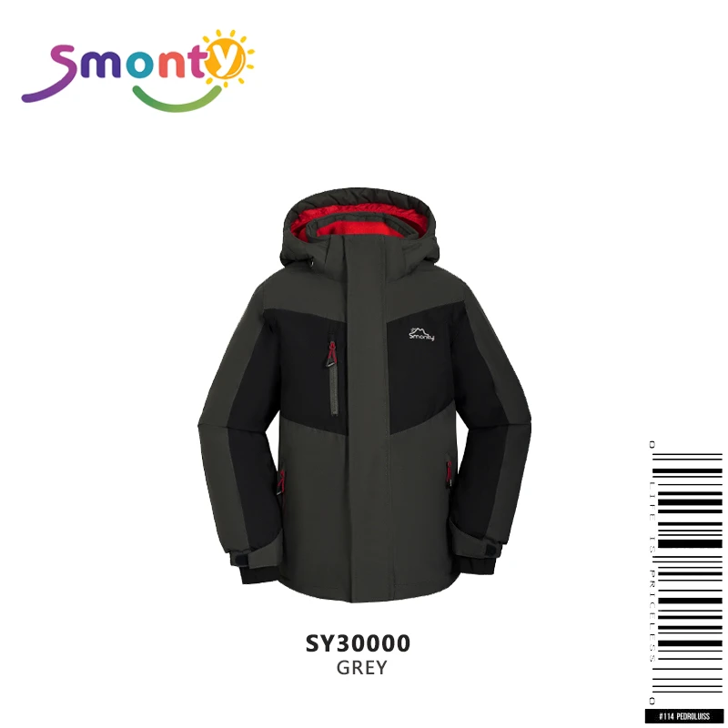 SMONTY雪漫斯儿童加厚保暖冬季滑雪服户外防风连帽外套运动驭雪