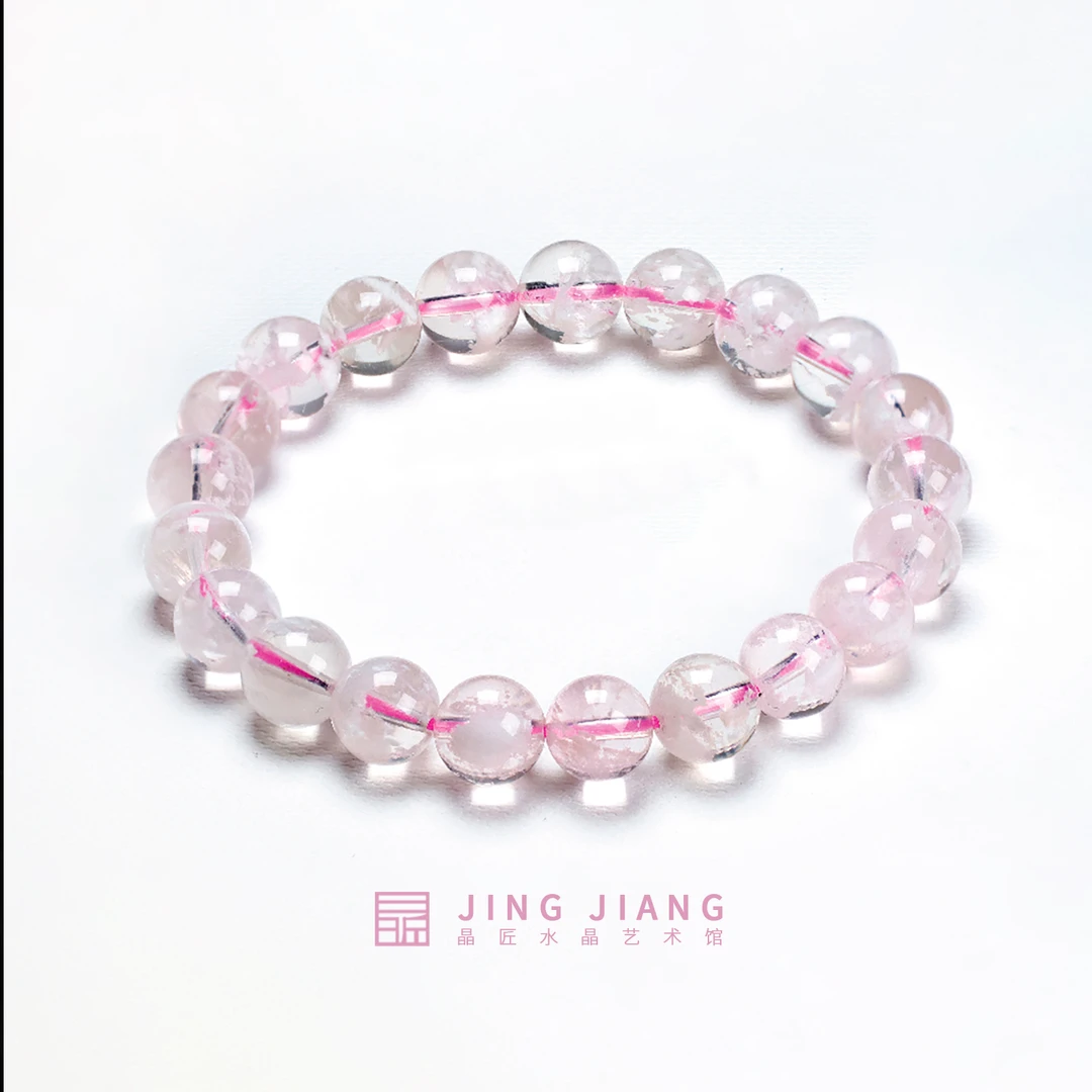 晶匠粉幽灵手串9mm+多样性发一