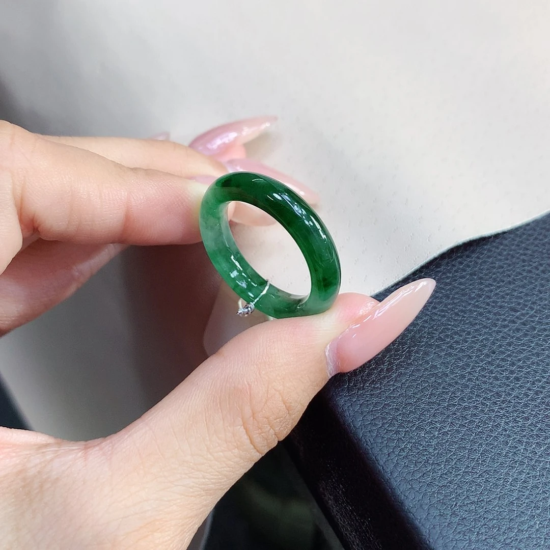 未镶嵌戒圈翡翠17.18号