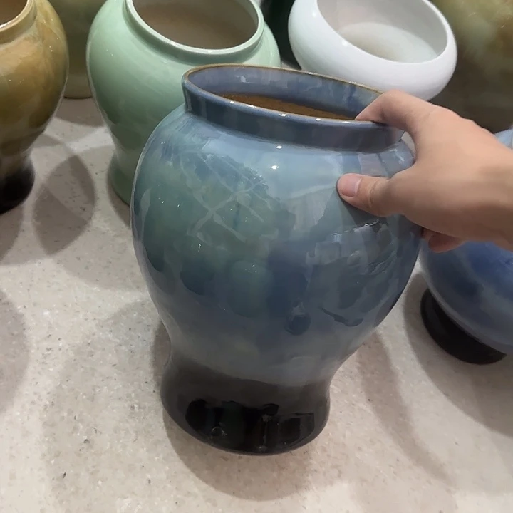 白泥花盆正品有孔