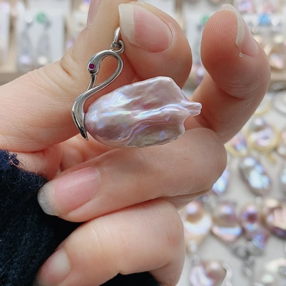 【闪购商品】淡水珍珠耳饰银S925镶嵌盈