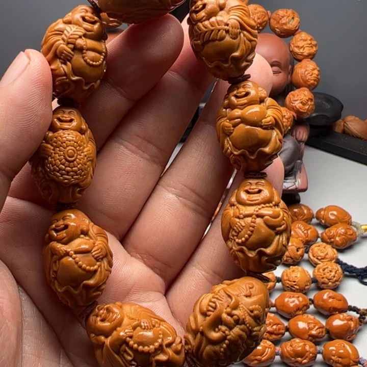 橄榄核手串/手链2.0足尺福利全品精修瑞兽弥勒