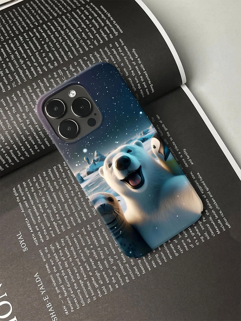 北极动物手机壳适用于苹果16promax17华为荣耀vivo小米等