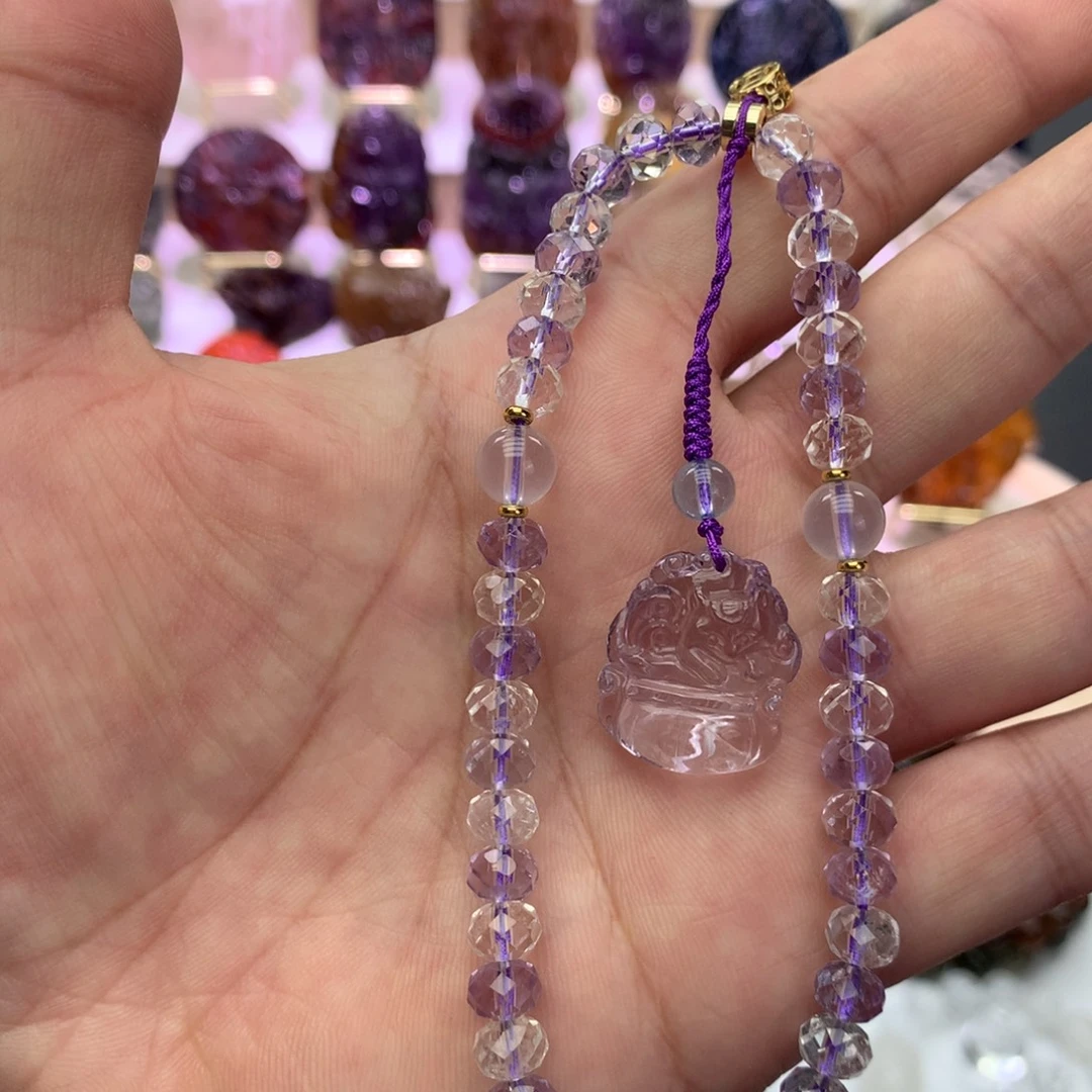 颈饰水晶未镶嵌手机挂