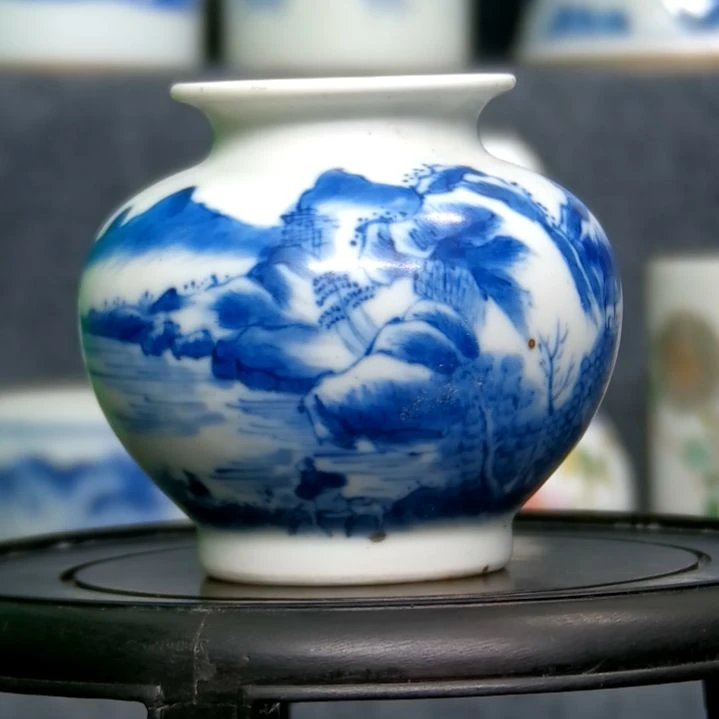 如***是文房用品水盂一个完整无缺