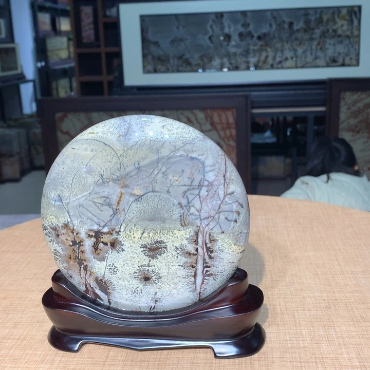 ，广西国画石摆件，收藏观赏