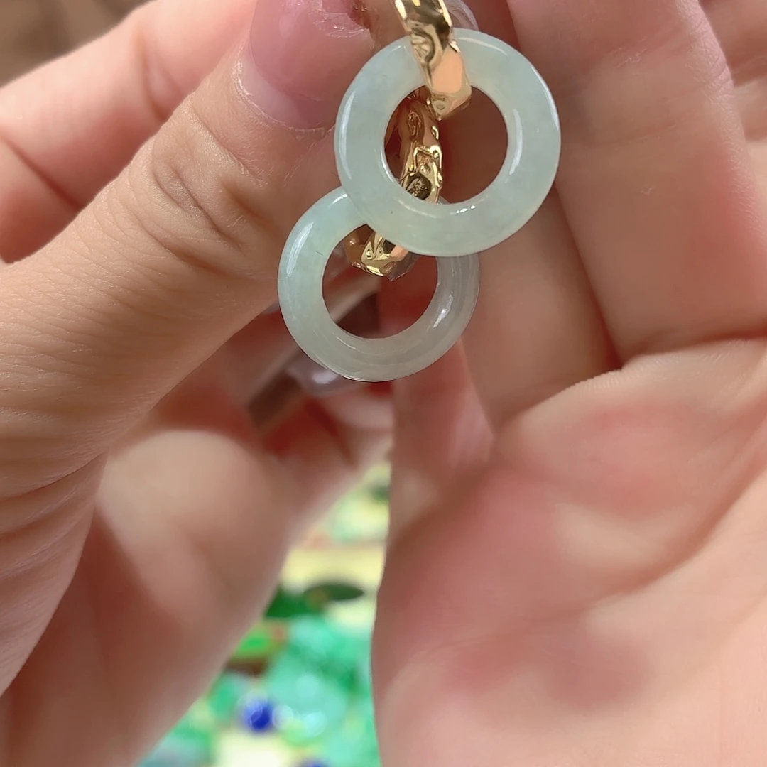 翡翠未镶嵌耳饰翡翠