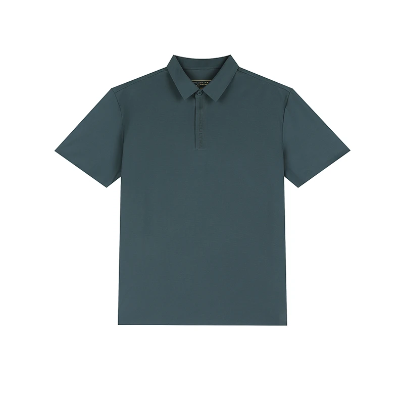 361°运动t恤男2024秋季新款常规舒适上衣翻领短T恤