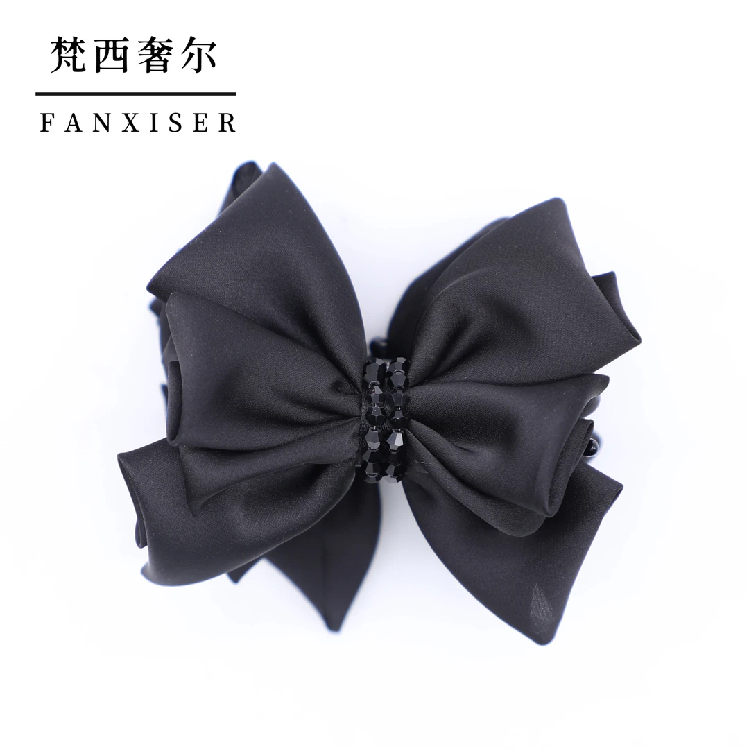 【尽夏】优雅显发量缎面时尚丸子夹YM7647