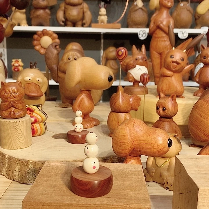 木木雕工艺手工摆件可爱