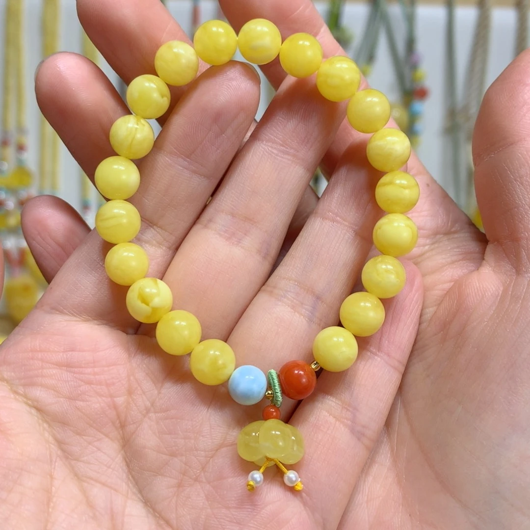 蜜蜡手链未镶嵌8.3m m