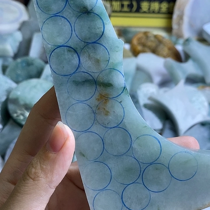 傻***鱼翡翠裸石纯天然翡翠