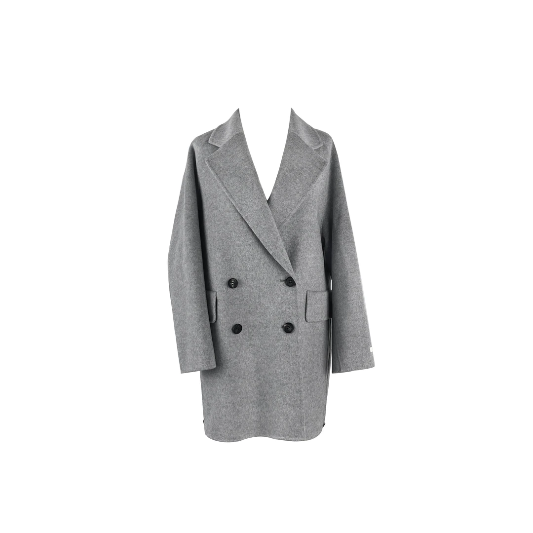 LELE CONCEPT |「夭夭」百搭感优雅气质设计感侧拉链大衣D0057