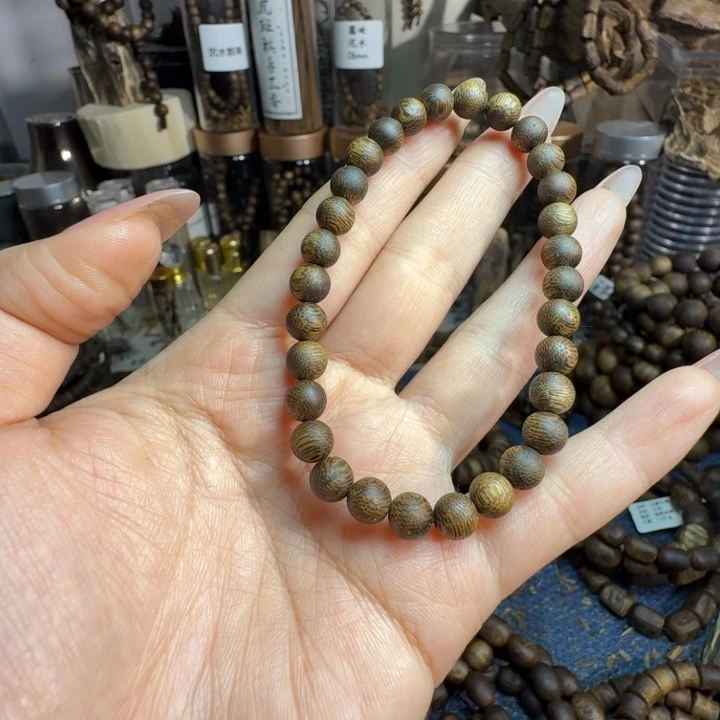 沉香沉香碎屑06圆珠海南莺歌绿单圈